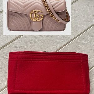 Bag organizer compatible for GG Marmont Small matelassé